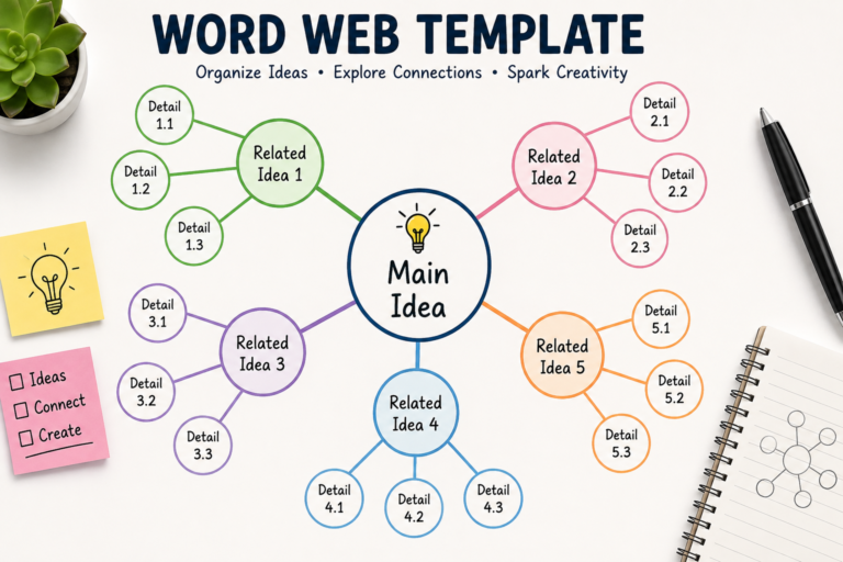 A Complete Guide to Using a Word Web Template for Better Brainstorming Word Web Template