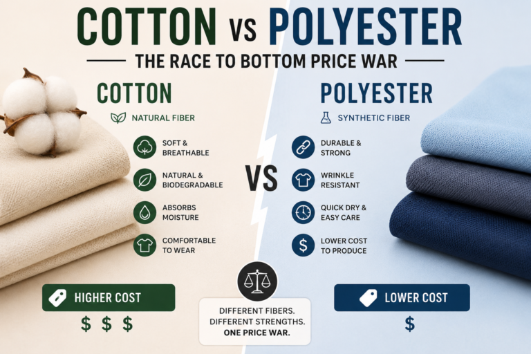 Cotton Versus Polyester: The Race to Bottom Price War cotton versus polyester the race to bottom price war